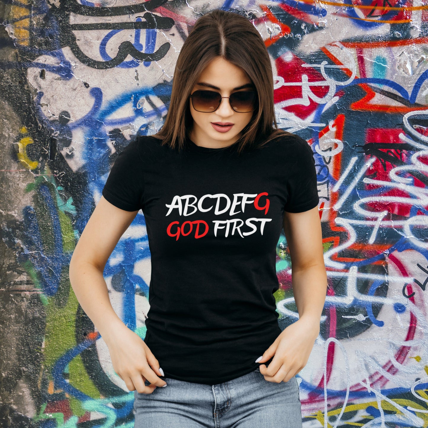 GOD FIRST Women's T-Shirt