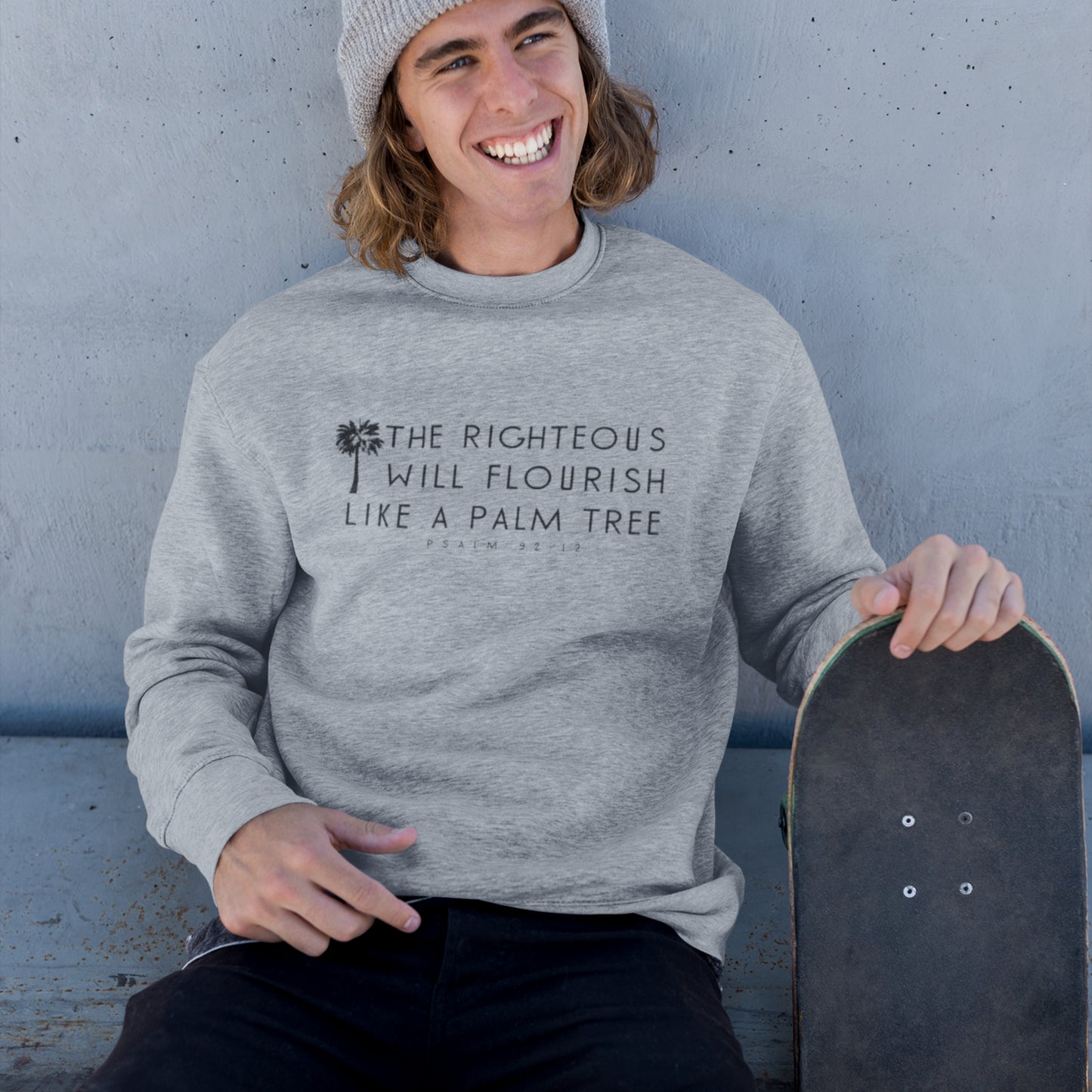 BLACK PALM TREE Premium Unisex Sweatshirt