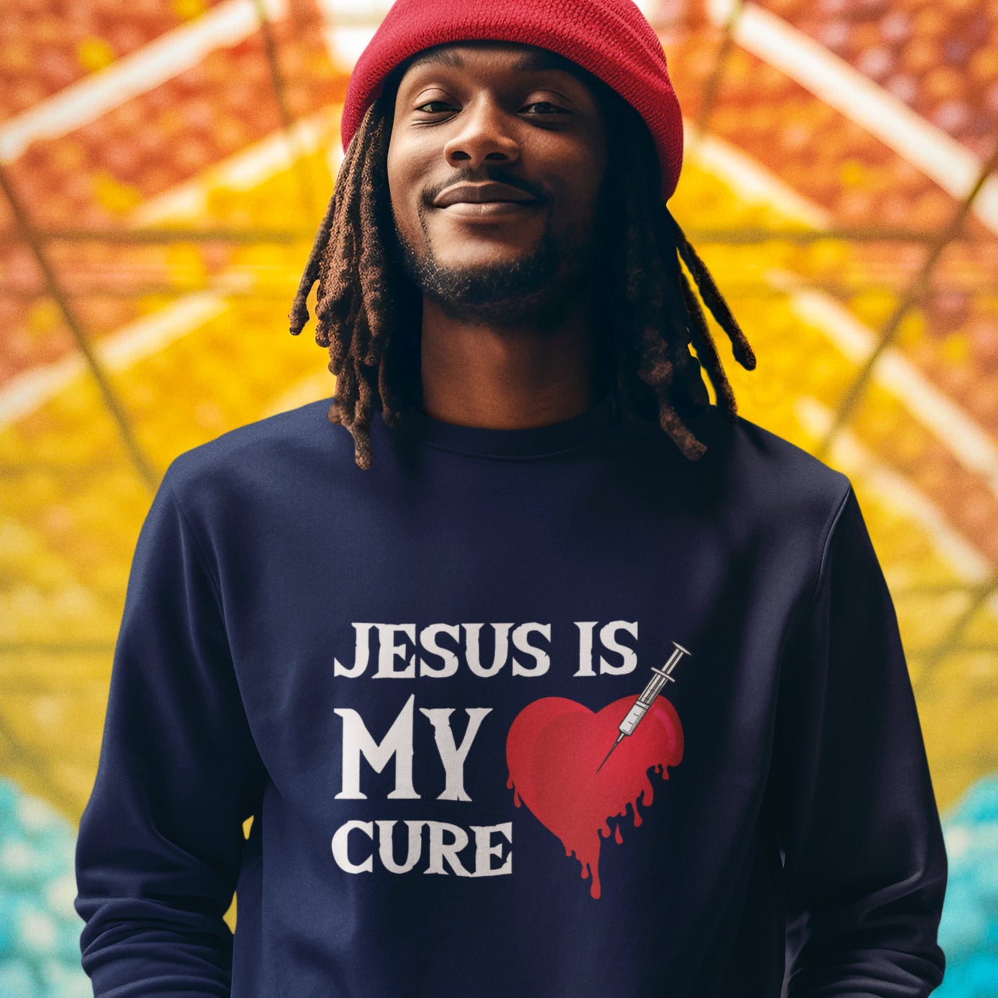 JESUS IS MY CURE Premium Unisex Sweatshirt