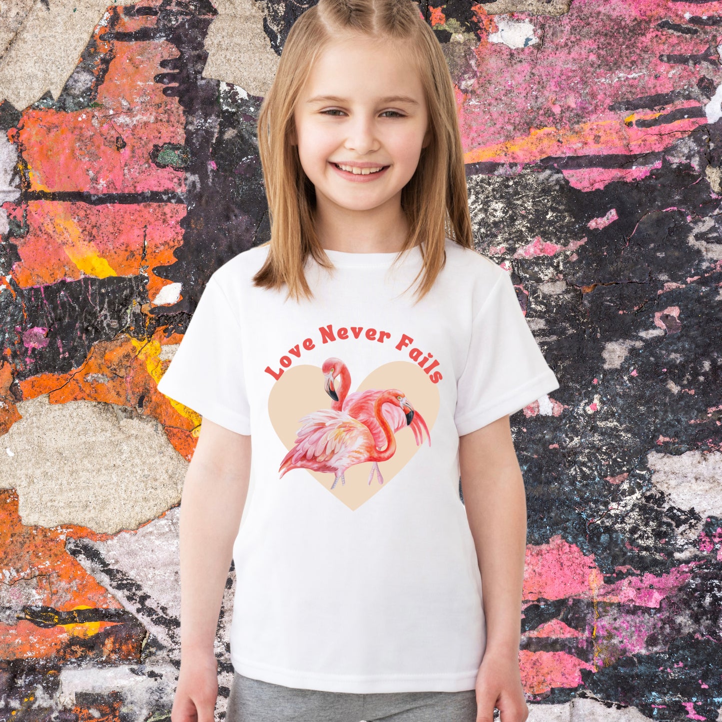 FLAMINGO LOVE Premium Kids T-Shirt