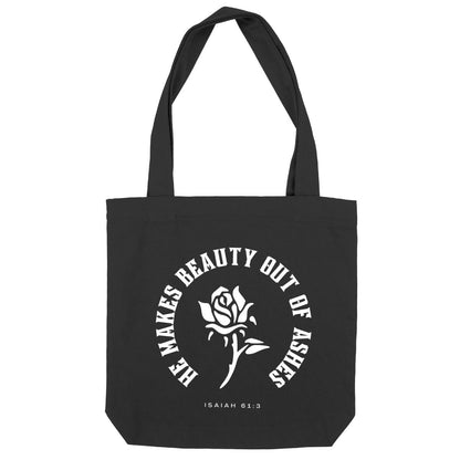 WHITE ROSE Heavy totebag