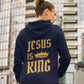 JESUS IS KING Premium Zip Hoodie