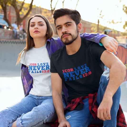 LOVE NEVER FAILS Premium T-Shirt