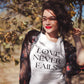 LOVE NEVER FAILS Premium Woman's T-Shirt