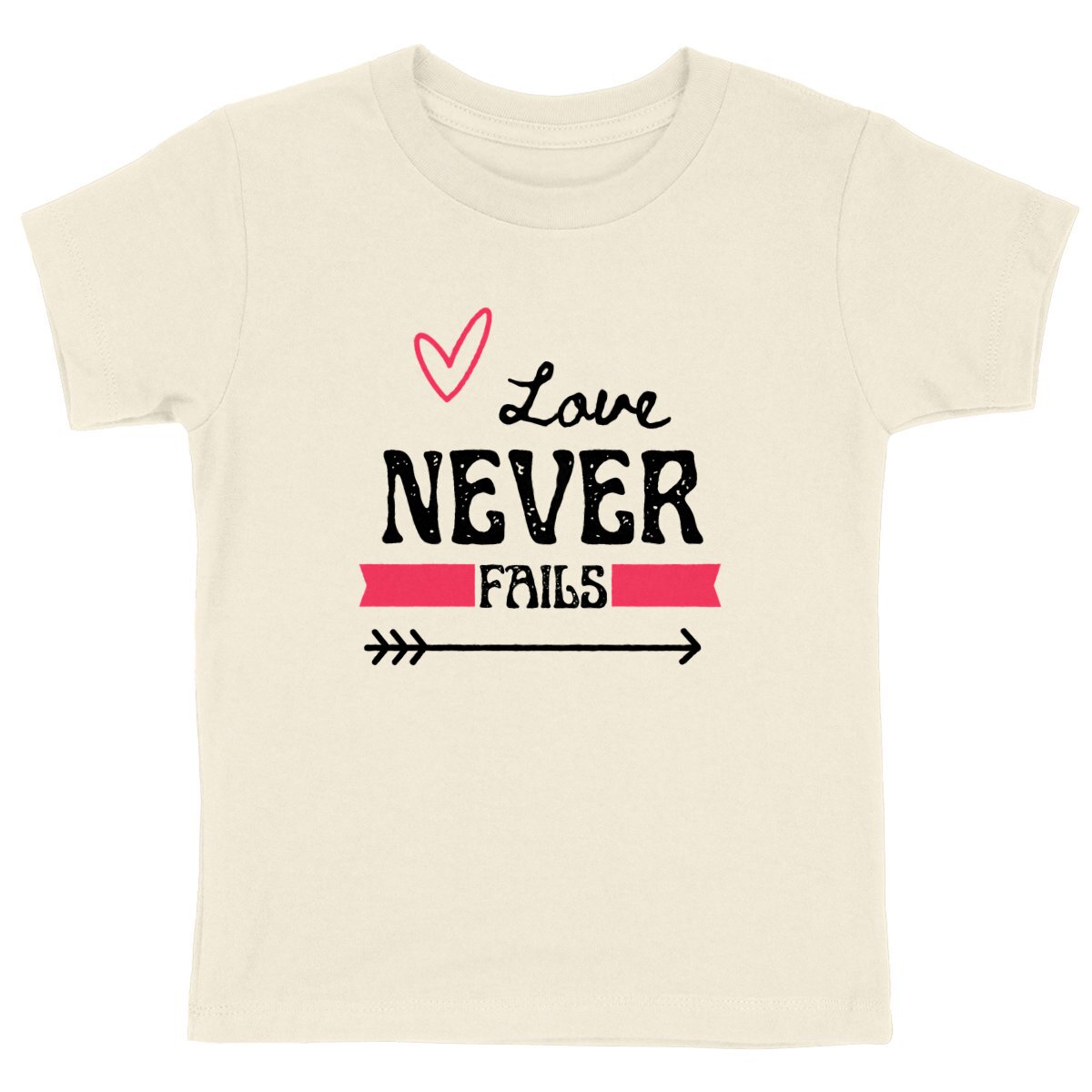 LOVE NEVER FAILS Premium Kids T-Shirt