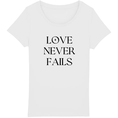 LOVE NEVER FAILS Premium Woman's T-Shirt